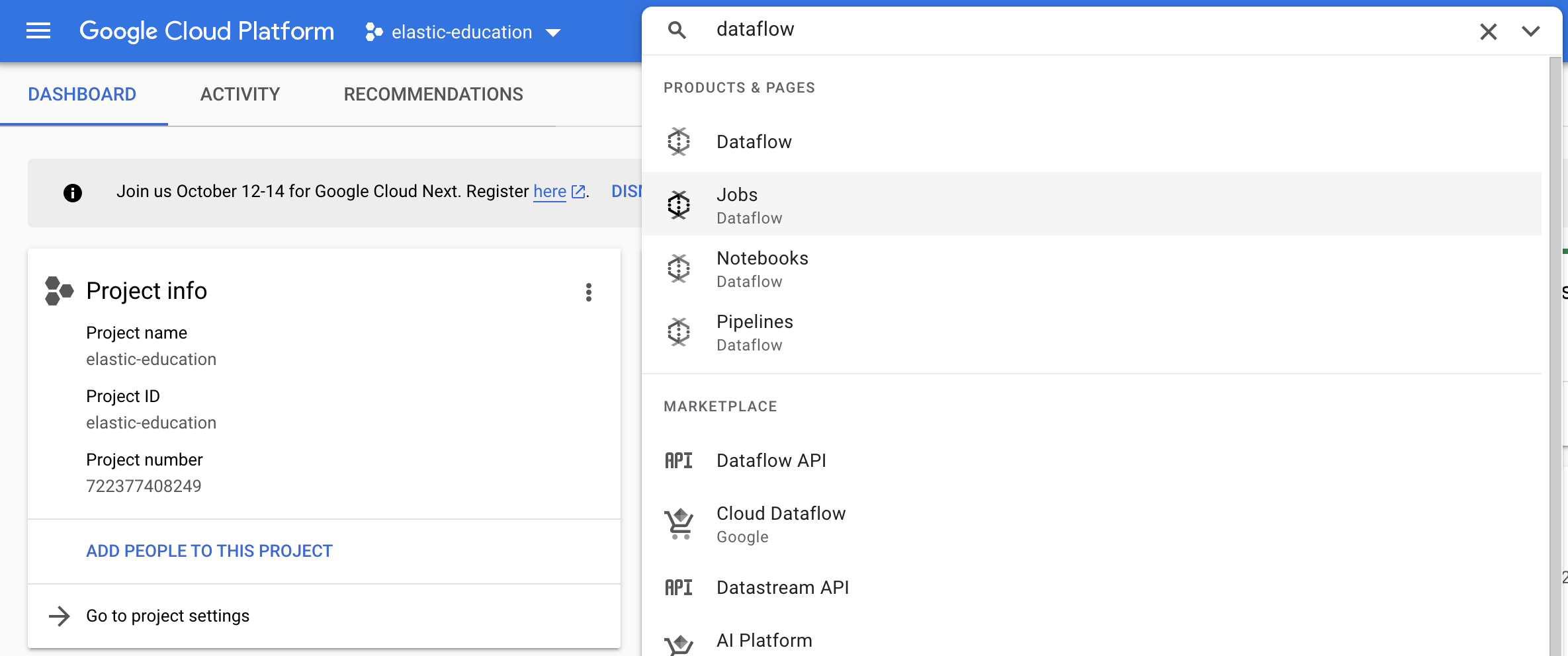 GCP Dataflow Jobs GCP Dataflow Jobs