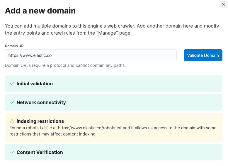 validate domain