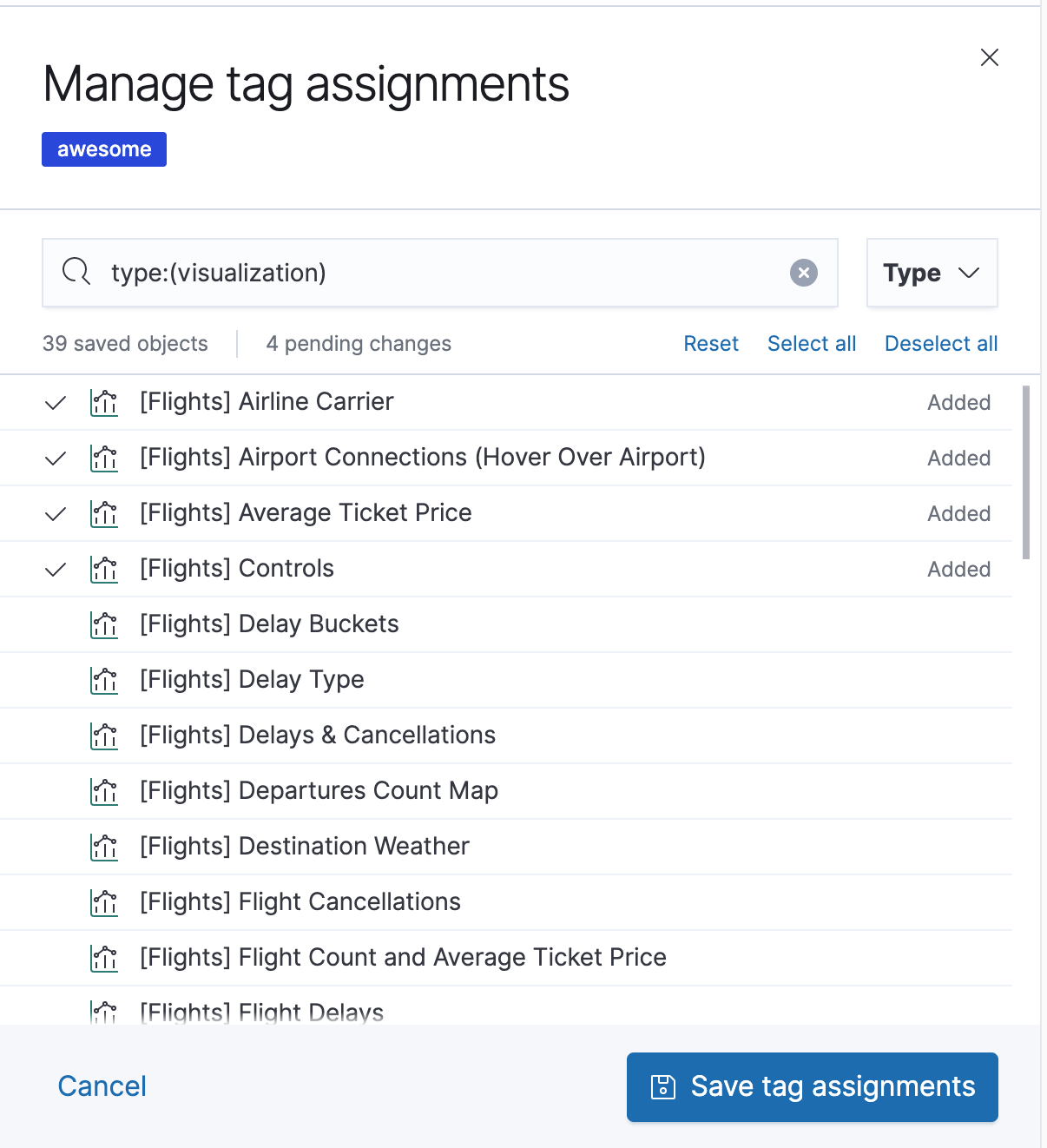 Assign flyout