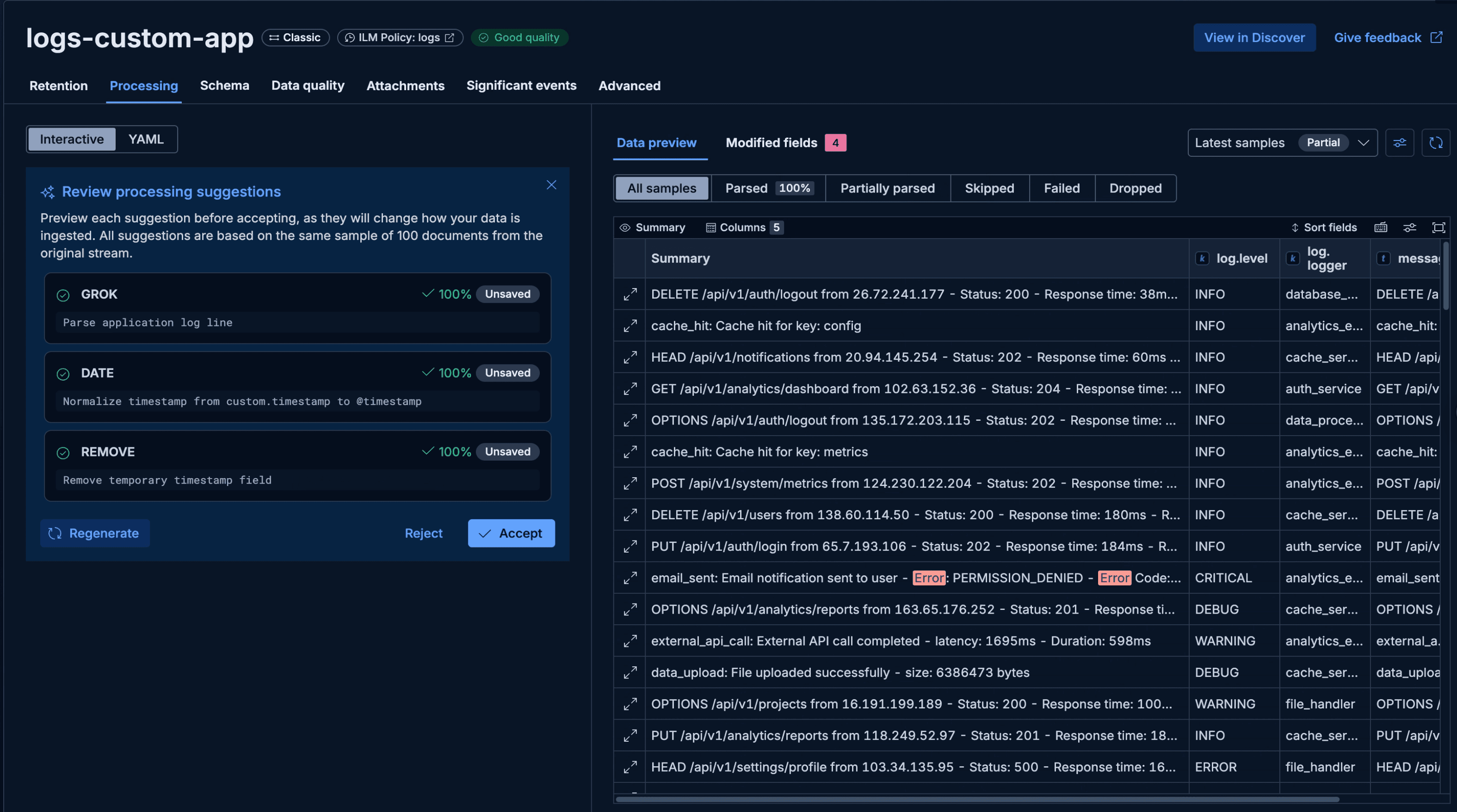 How Streams Generates a Log Pipeline in Seconds