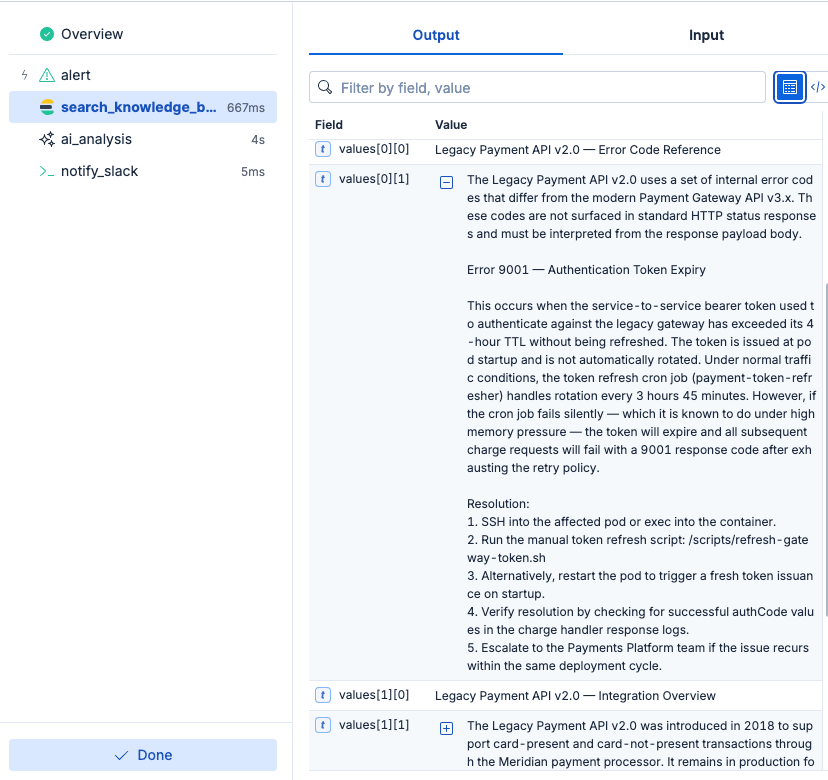 Elastic Workflows - AI Analysis
