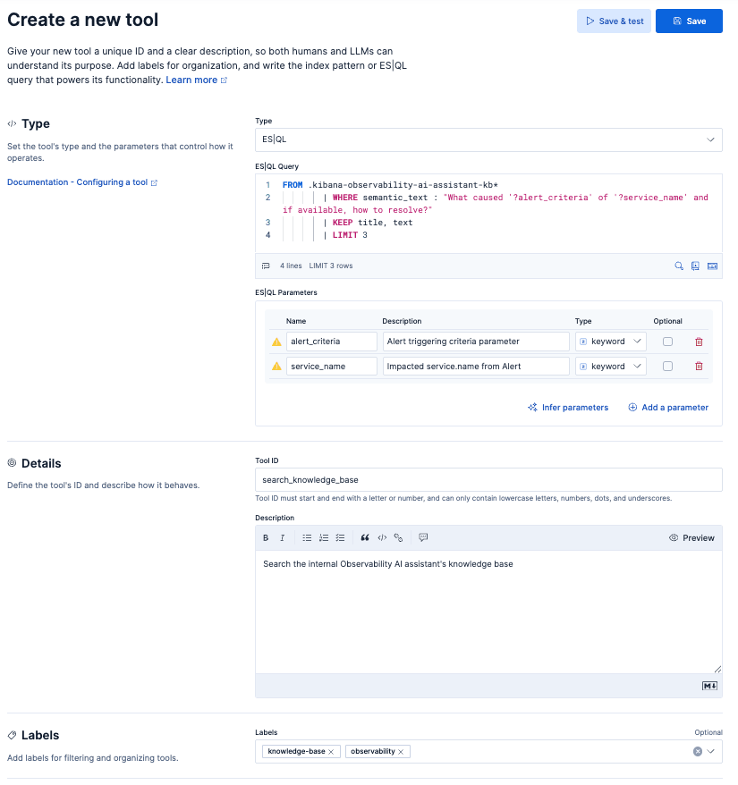 Custom Tool Creation - search_knowledge_base