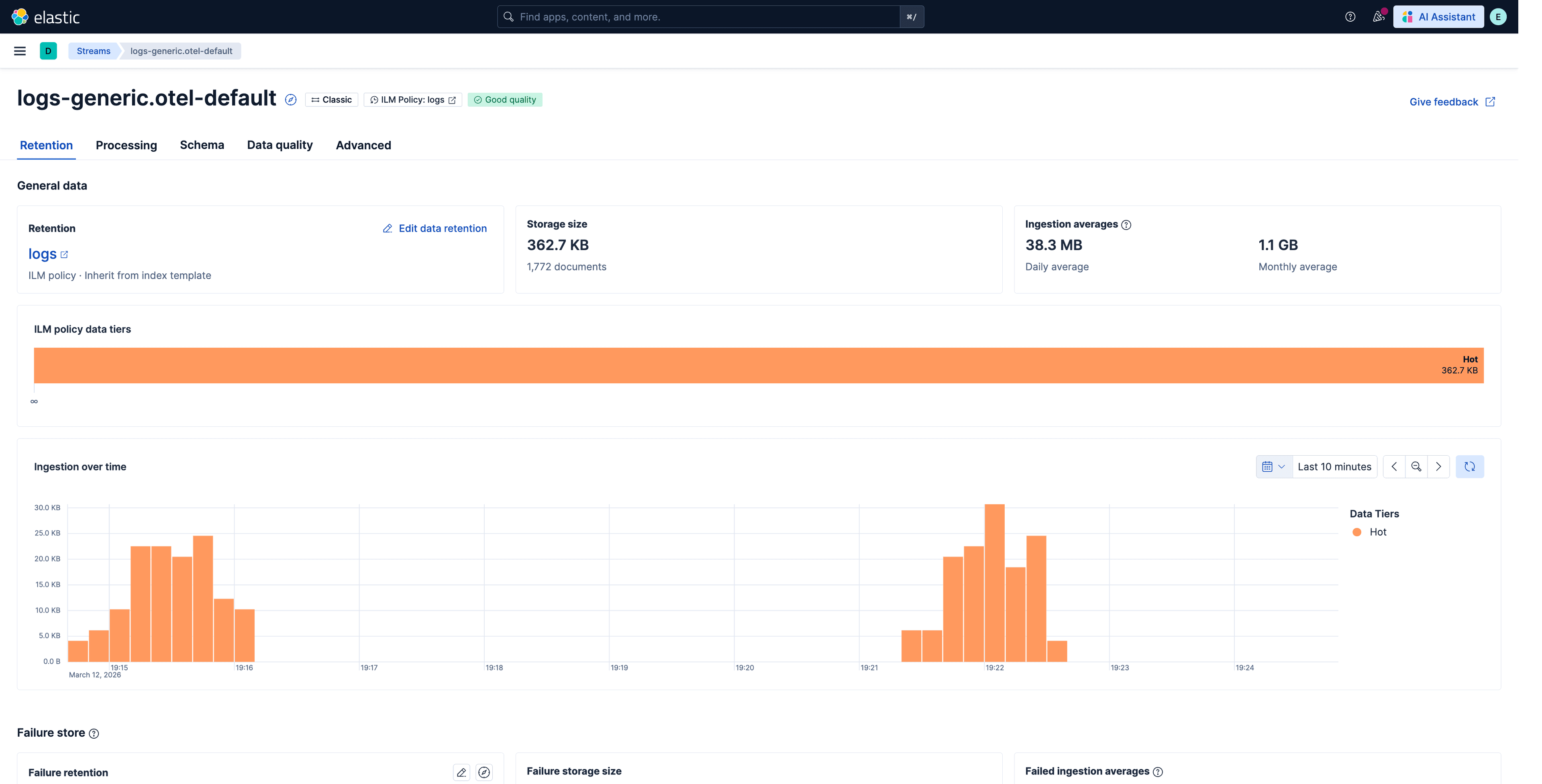 Streams built-in connection