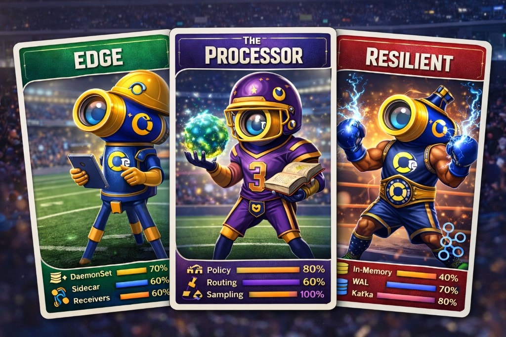 The three conceptual layers: Edge, Processing, and Resilience