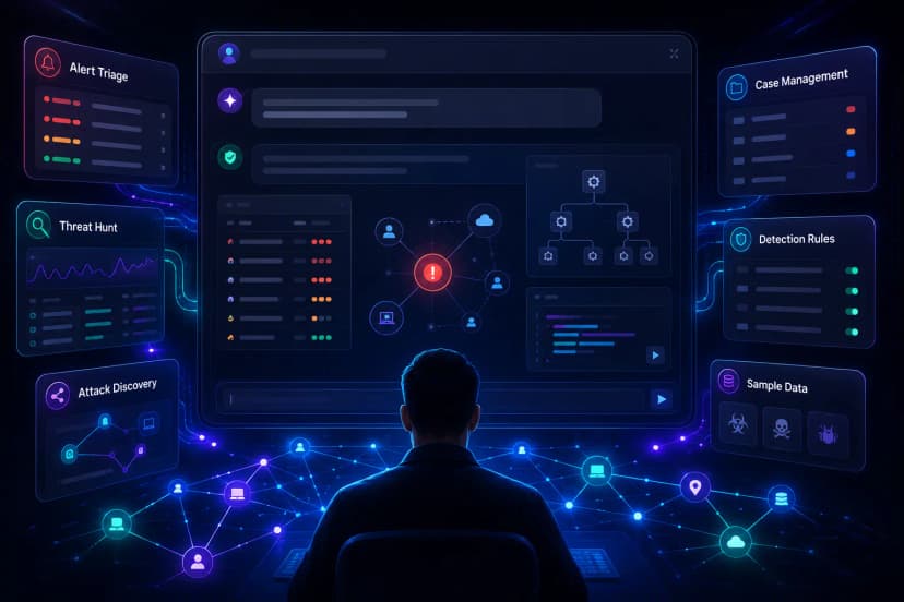 Aplicativo Elastic Security MCP: Operações de segurança interativas dentro de suas ferramentas de IA.