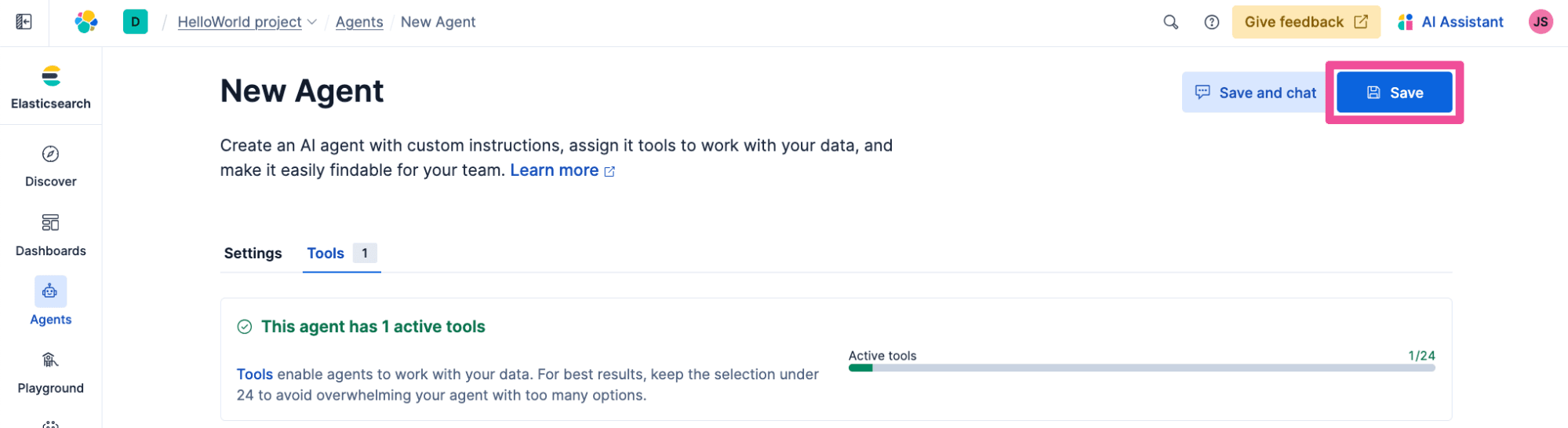 elastic-agent-builder-save-new-agent