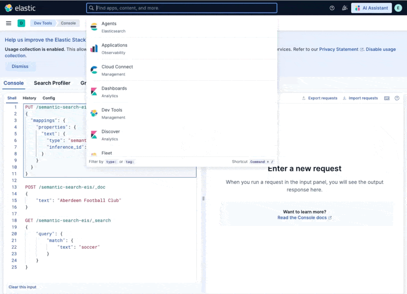 All Elastic inference endpoints are available locally