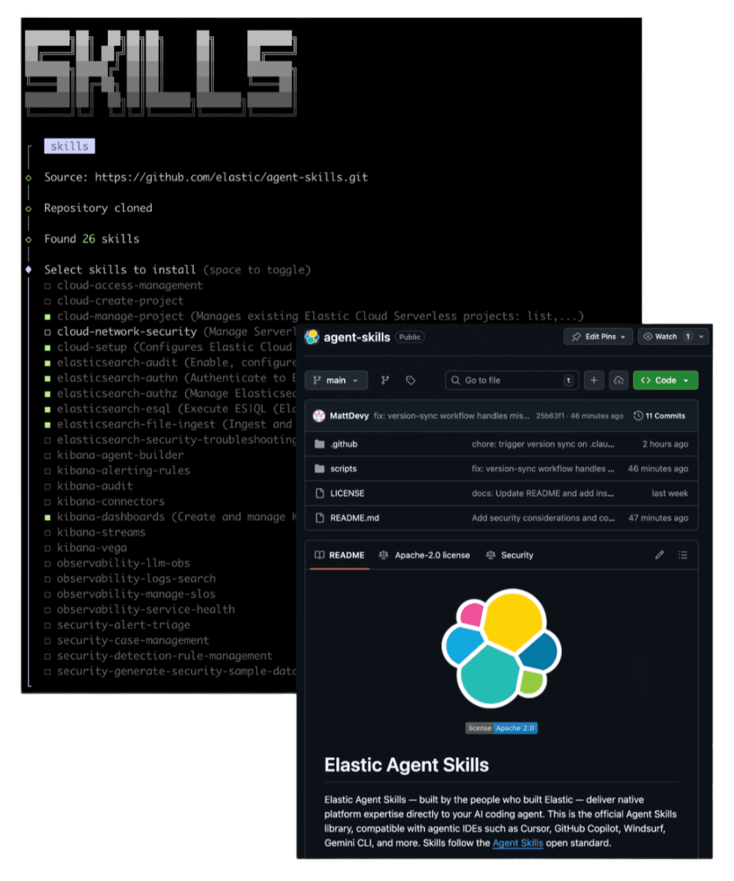 npx skills add elastic/agent-skills