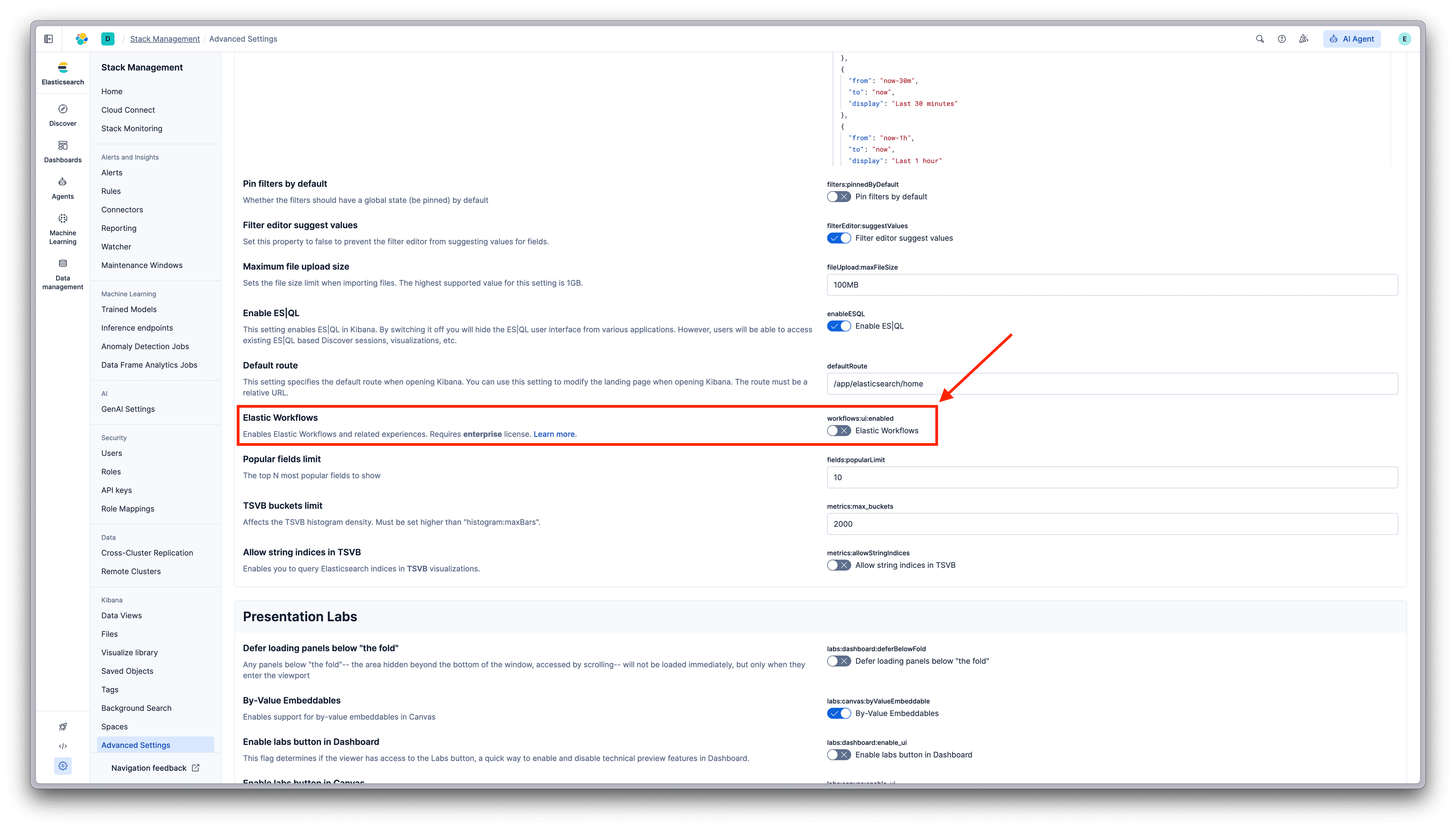 Enable Elastic Workflows
