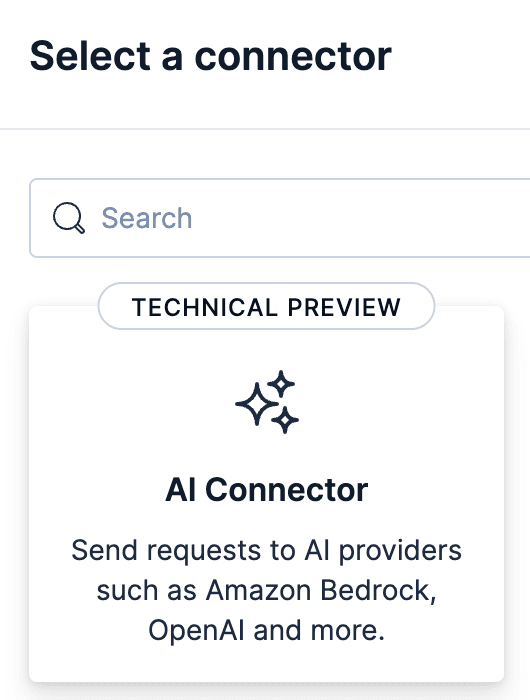Selecting a connector